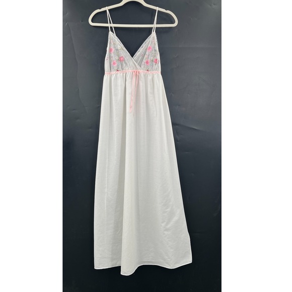 F.A.I. Dresses & Skirts - Vintage 1970s‎ coquette boho fairycore slip dress floral emboirdered feminine